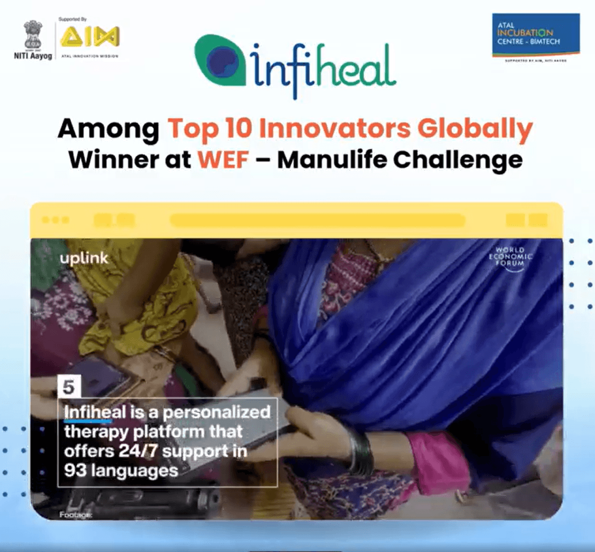   Infiheal Selected as Global Winner in UpLink’s Innovating for Asia Challenge
