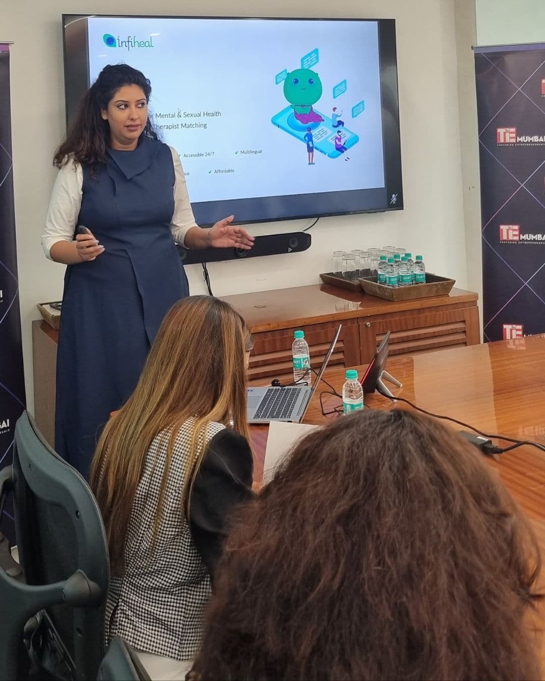 Infiheal’s Founder and CEO Pitches at TiE Women Global Pitch Competition, Mumbai Finals 2025 - Image 1